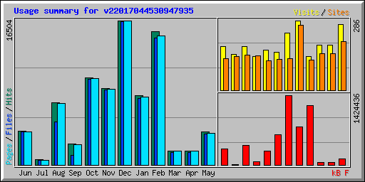 Usage summary for v22017044530947935